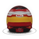 Mini casque Carlos Sainz 2022 Ferrari BELL n° 55 échelle 1 2 vue arrière