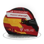 Mini casque Carlos Sainz 2022 Ferrari BELL n° 55 échelle 1 2 vue côté droite