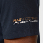 T-shirt Red Bull Racing Max Verstappen victoire vue manche