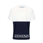 T-shirt Alex Marquez 73 blanc et bleu vue dos