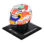 Mini casque Sergio Perez GP Autriche 2021 Red Bull Racing échelle 1.4 vue profil