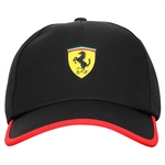 Casquette Puma Scuderia Ferrari noir vue face