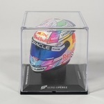 Mini casque Sergio Perez GP Miami 2022 Red Bull Racing vue profil gauche
