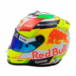 Mini casque Sergio Perez 2023 Red Bull vue côté gauche