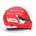 Mini casque Charles Leclerc 2023 Ferrari BELL vue côté droite
