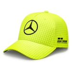 Casquette Lewis Hamilton Mercedes F1 2023 jaune fluo vue profil