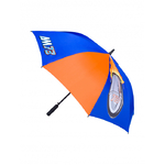 Parapluie Alex Marquez orange et bleu vue ouverte