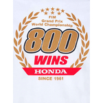 T-shirt homme Honda HRC 800 wins blanc vue zoom sur 800 wins