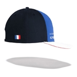 Casquette Alpha Tauri GP France Pierre Gasly bleu vue côté drapeau français