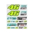 Set autocollants stickers Valentino Rossi VR46 Petronas