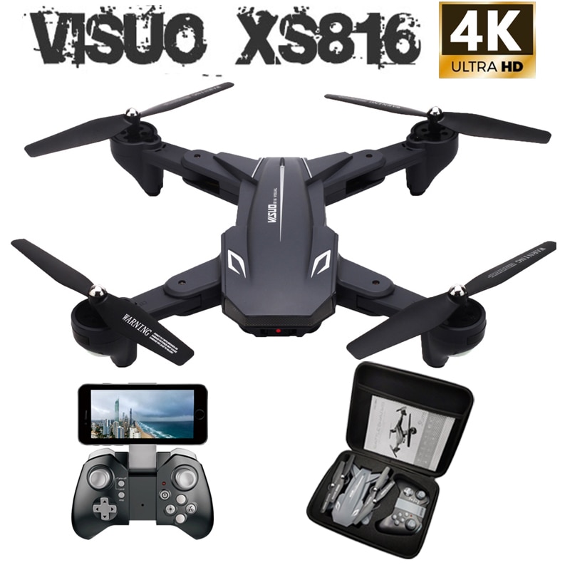 Visuo-XS816-WiFi-FPV-RC-Drone-4-K-cam-ra-d-bit-optique-720-P-double