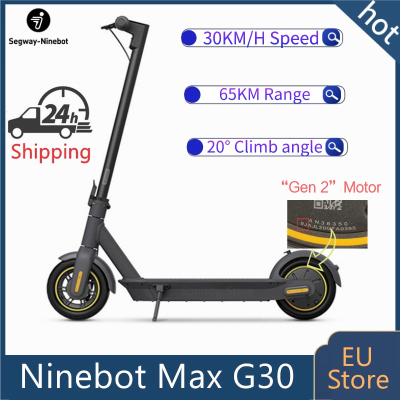 Stock-ue-Ninebot-MAX-G30-Gen2-moteur-Scooter-lectrique-intelligent-551w-10-pouces-pneu-vide-30km