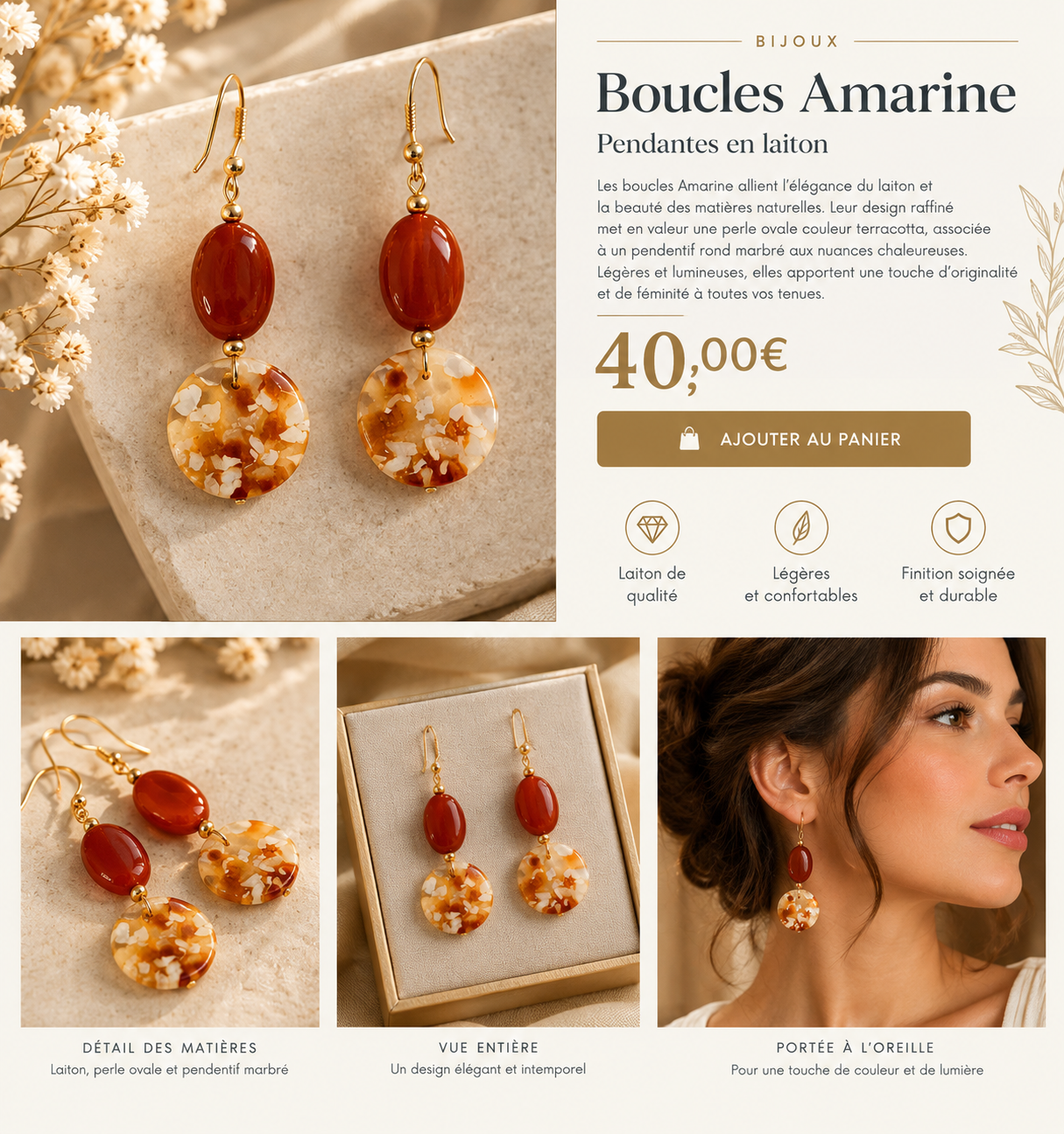 Présentation éditoriale des boucles Amarine