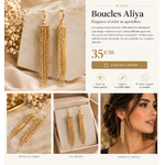 Boucles Aliya, élégance dorée au quotidien