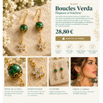 Boucles Verda _ élégance florale raffinée
