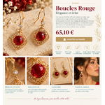 Boucles rouges, élégance intemporelle