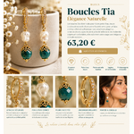 Boucles Tia, élégance naturelle