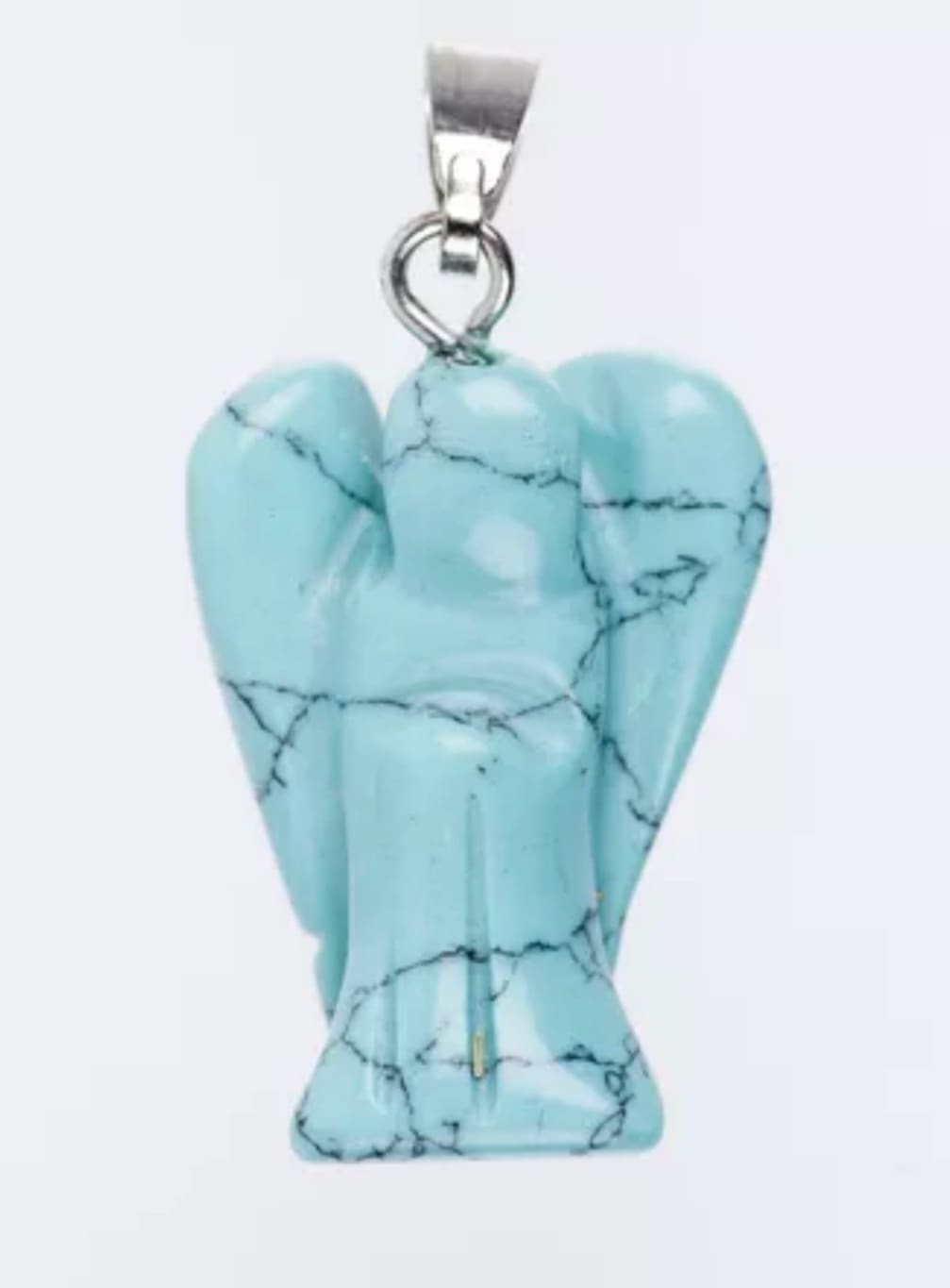 pendentif forme ange en turquoise