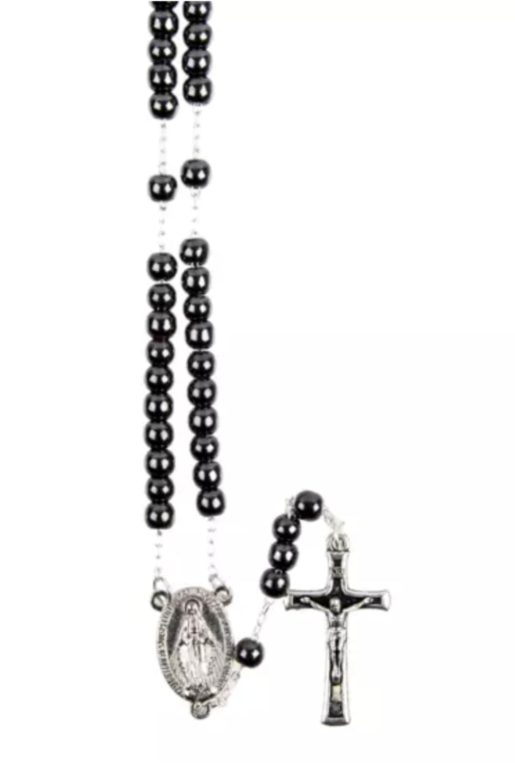 chapelet en hématite avec fermoir