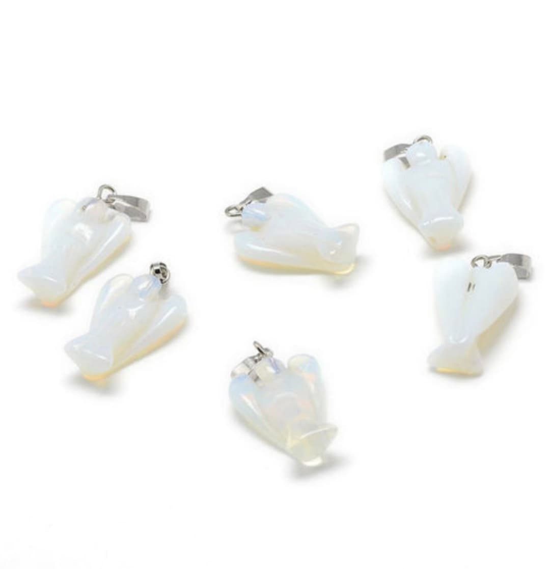 pendentif ange en opalite