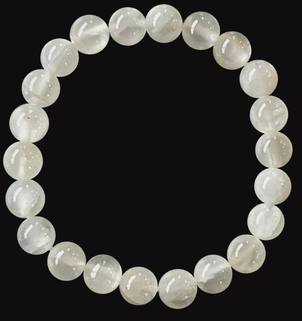 bracelet "calme et paix profonde" en sélénite