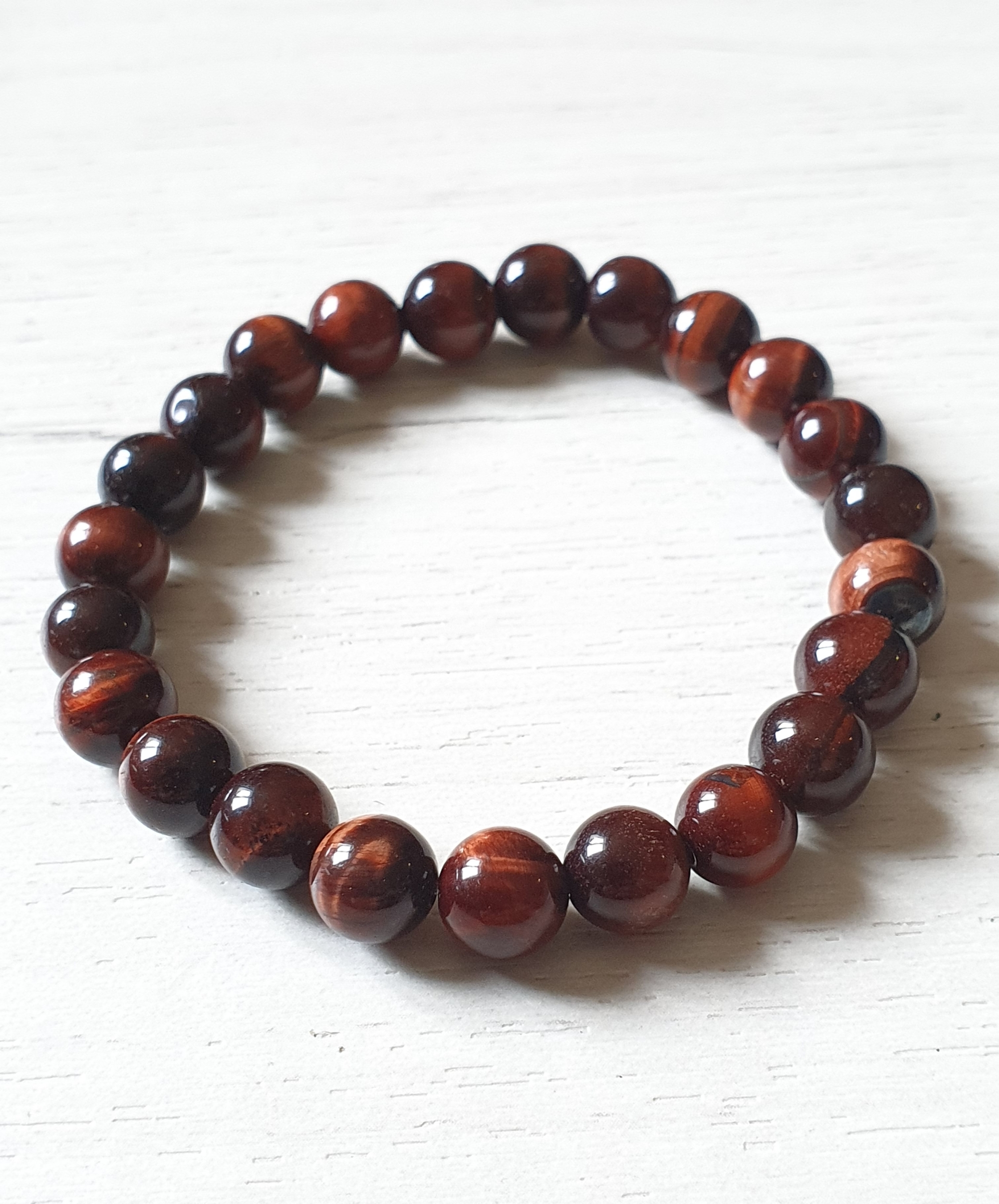 bracelet "courage et force intérieure" en Œil de Taureau