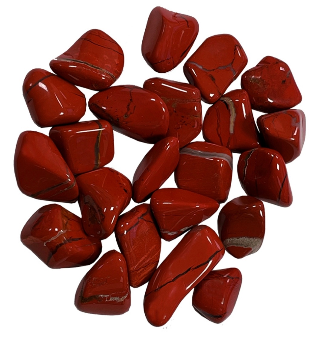 pierre roulée jaspe rouge