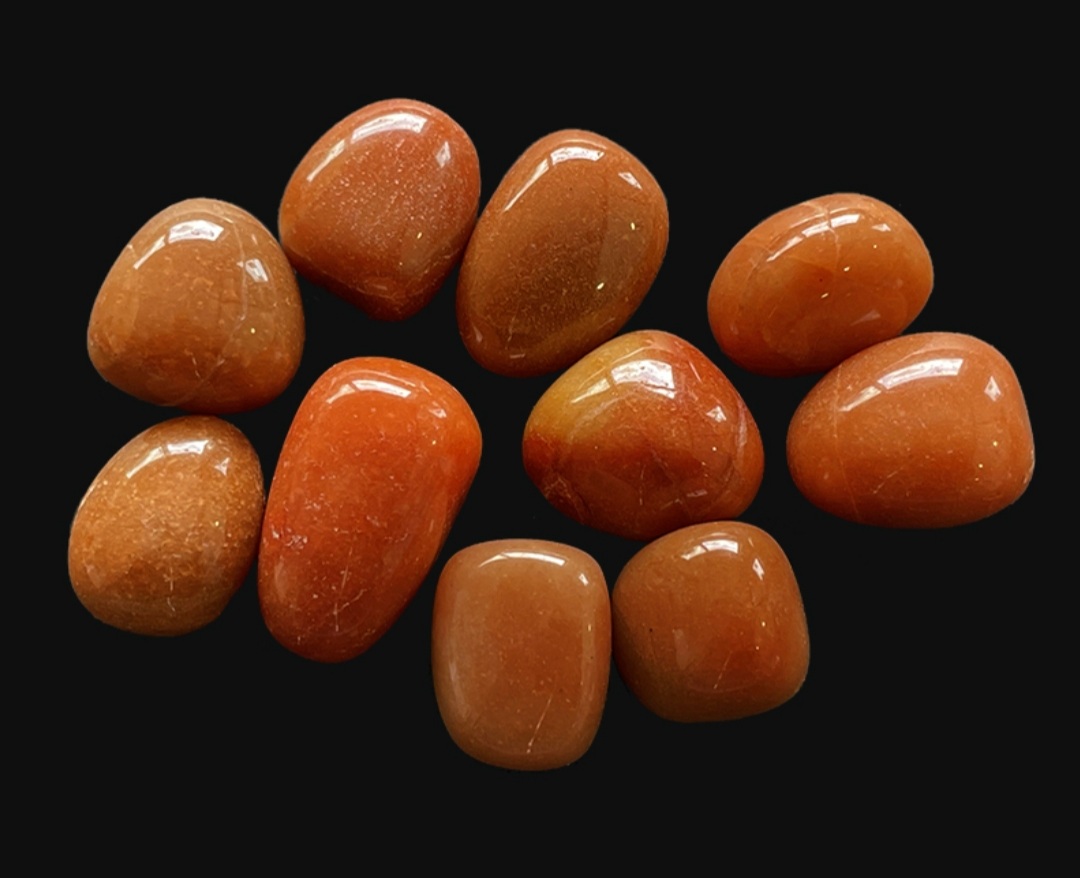 pierre roulée aventurine orange