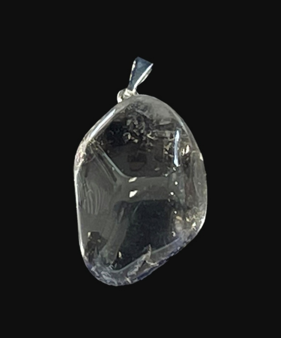 pendentif pierre roulée cristal de roche