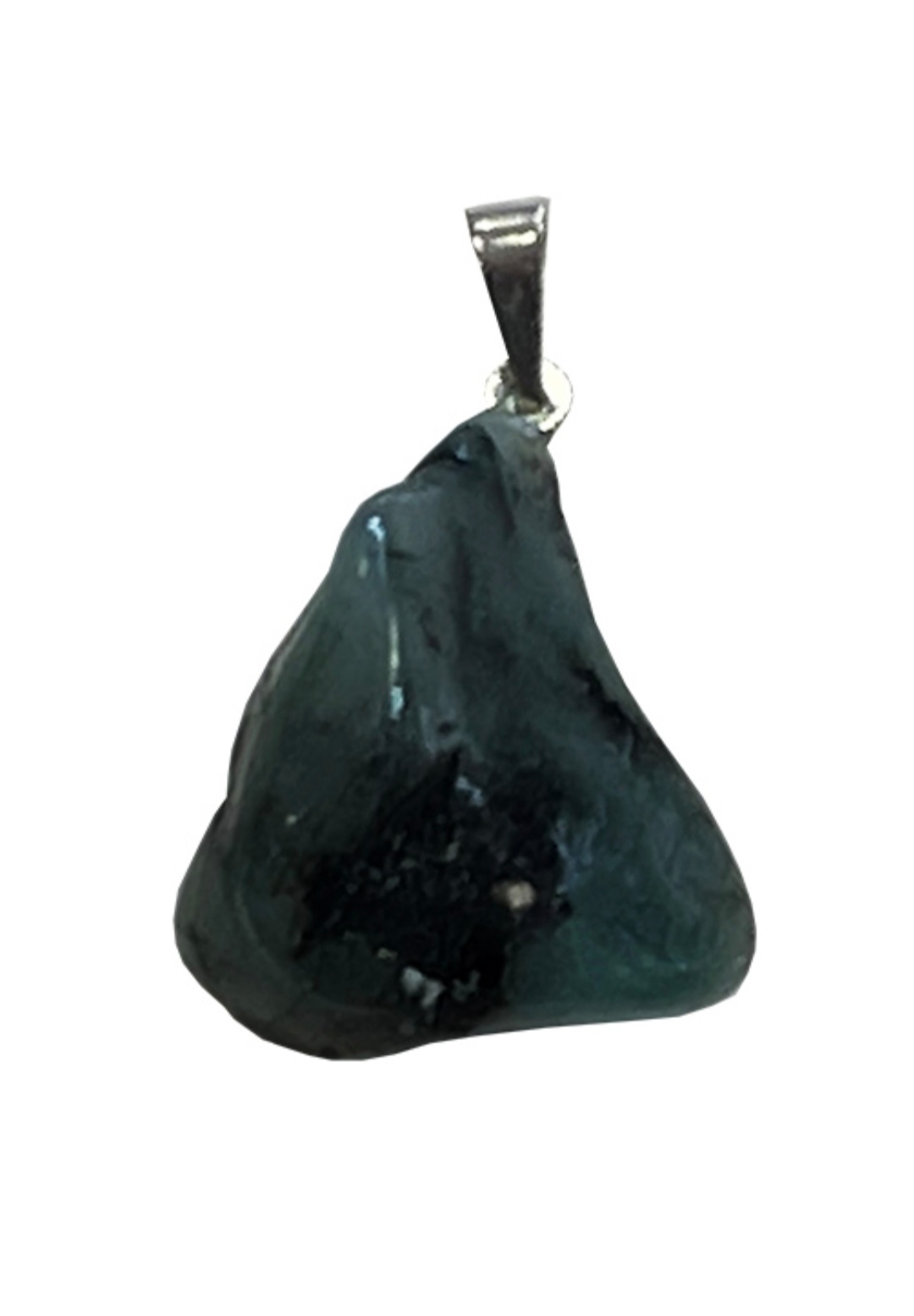 pendentif pierre roulée émeraude
