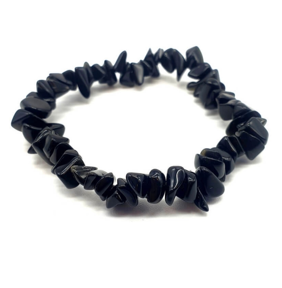 Bracelet Baroque Obsidienne noire