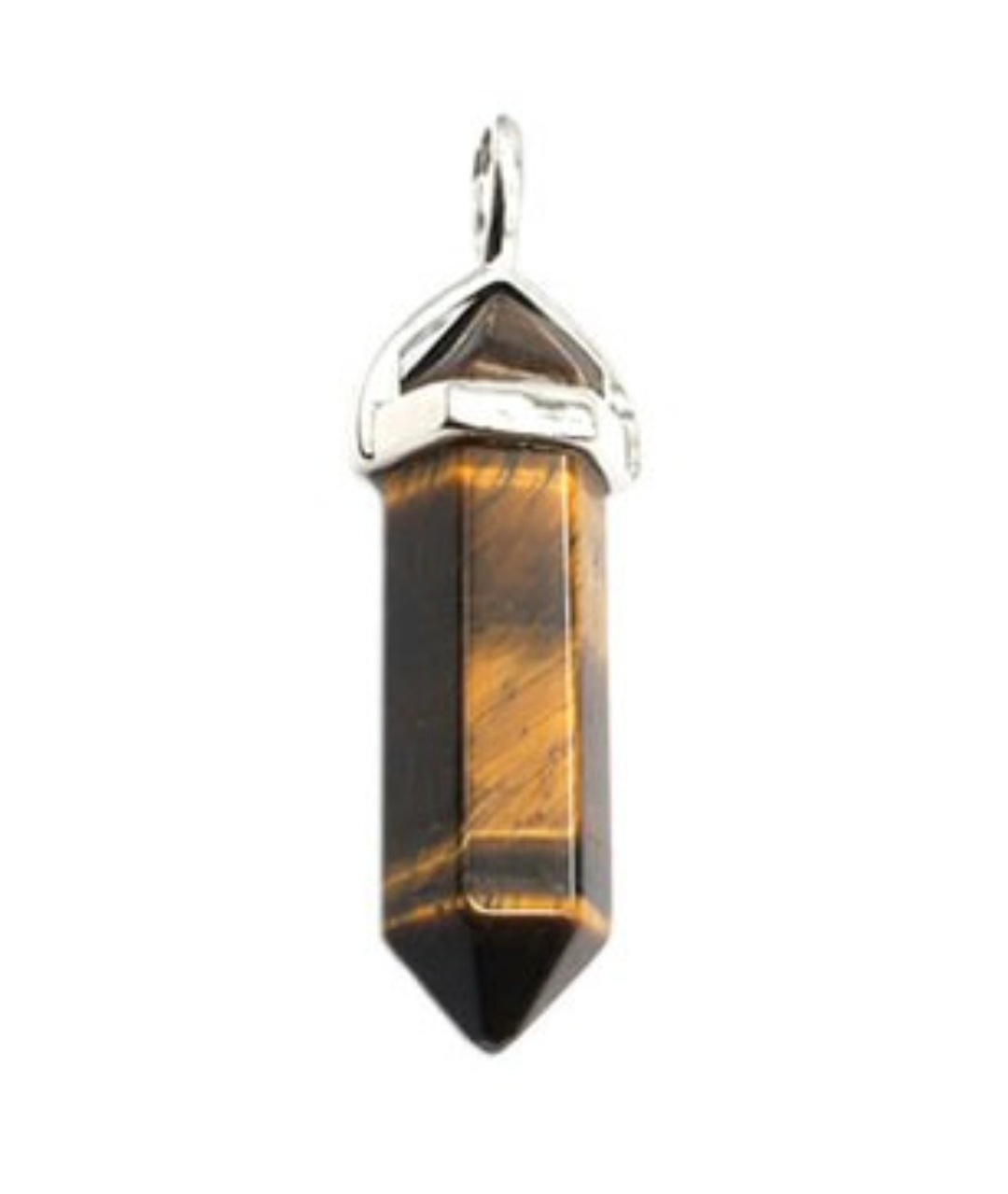 Pendentif Pointe Œil de Tigre