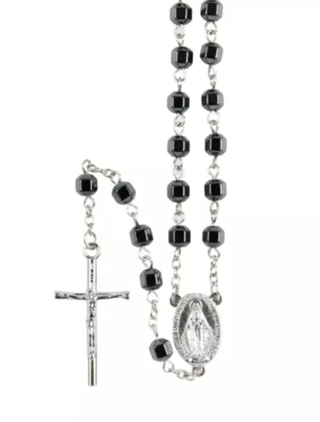 Chapelet Hématite Octogonal