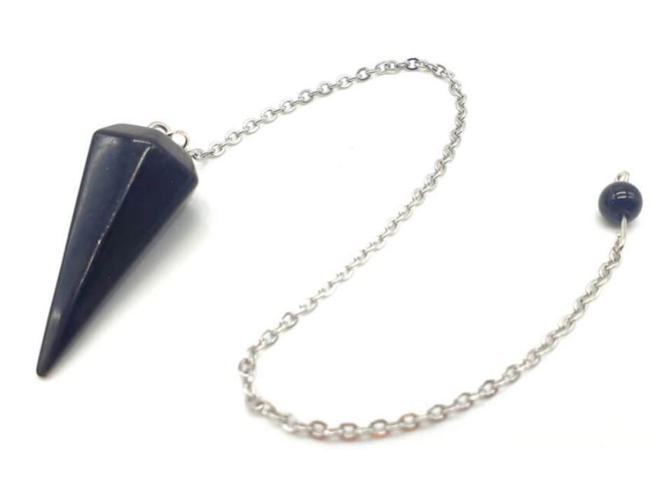Pendule Facetté Obsidienne noire