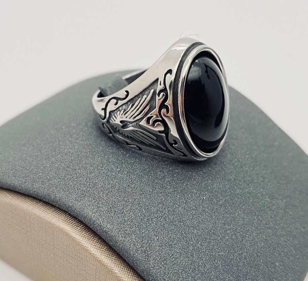 Chevalière Onyx Ovale