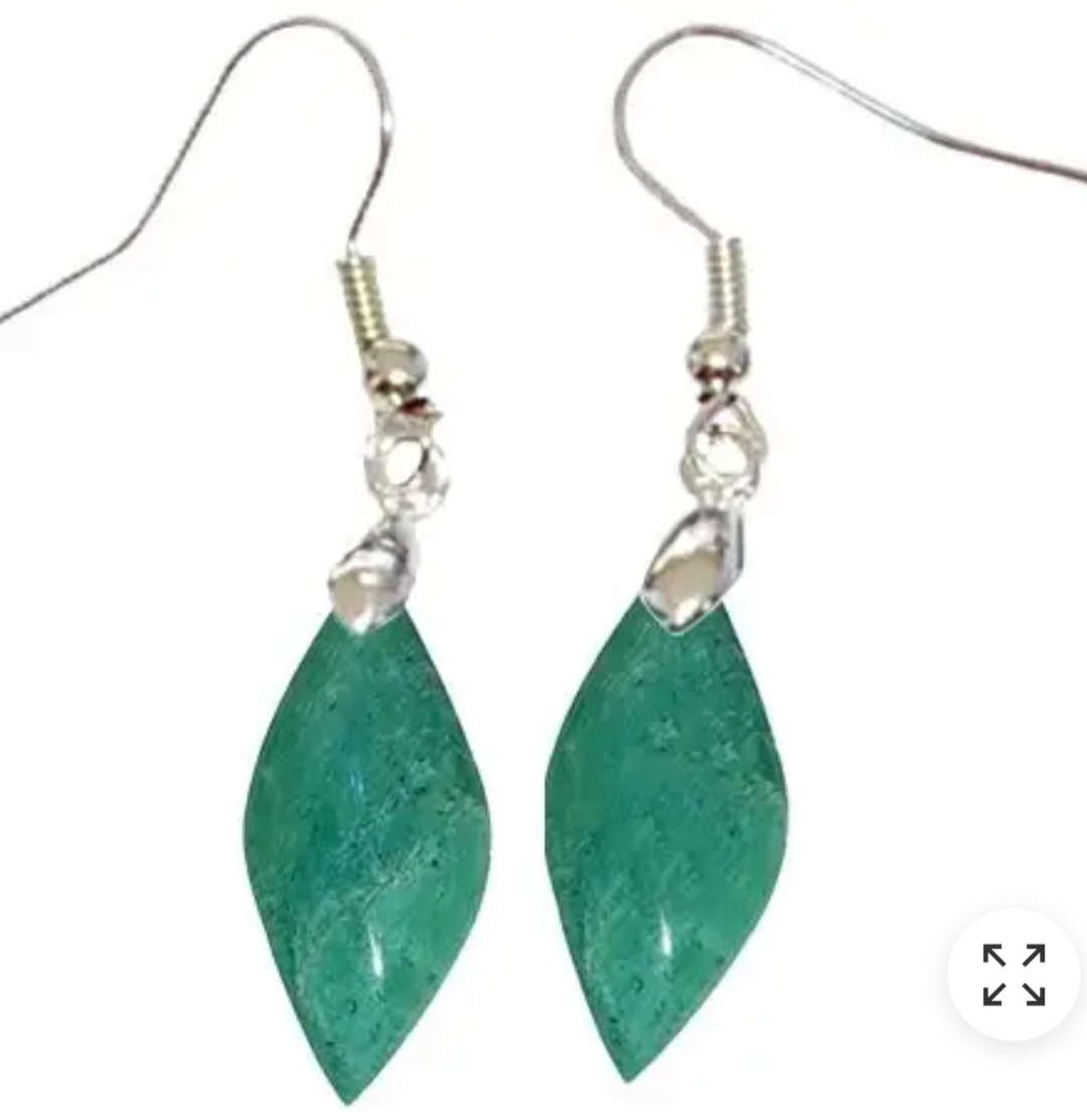 Boucles doreilles Marquise Amazonite