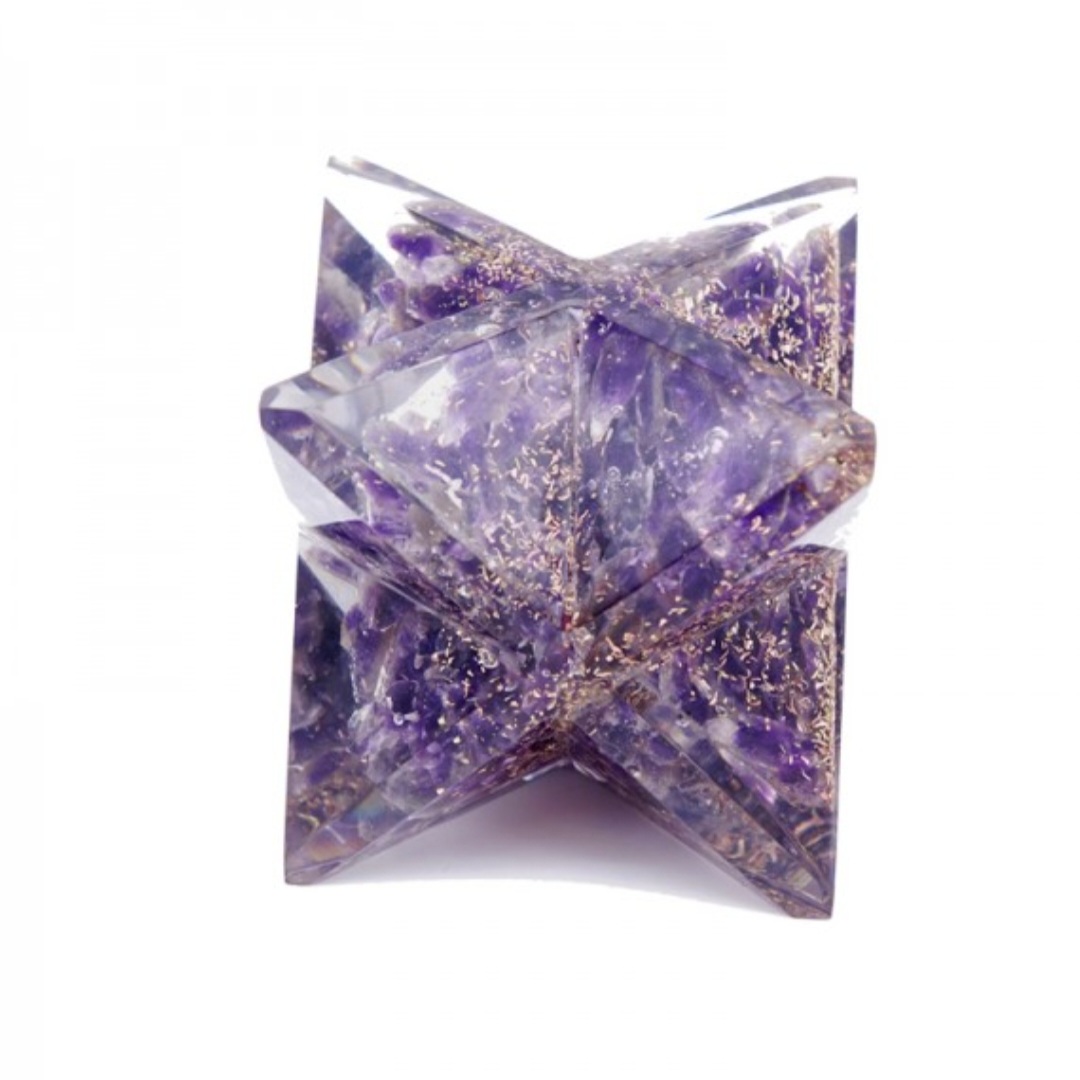 Grand Merkaba Orgonite Améthyste