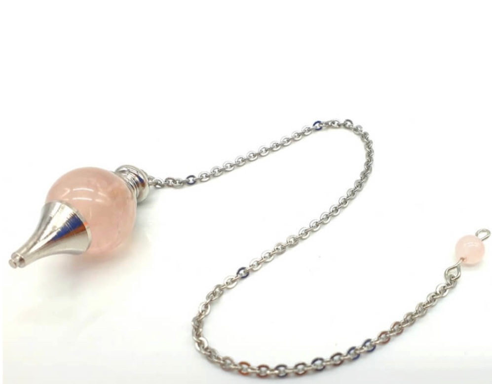 Pendule Sphère Quartz Rose