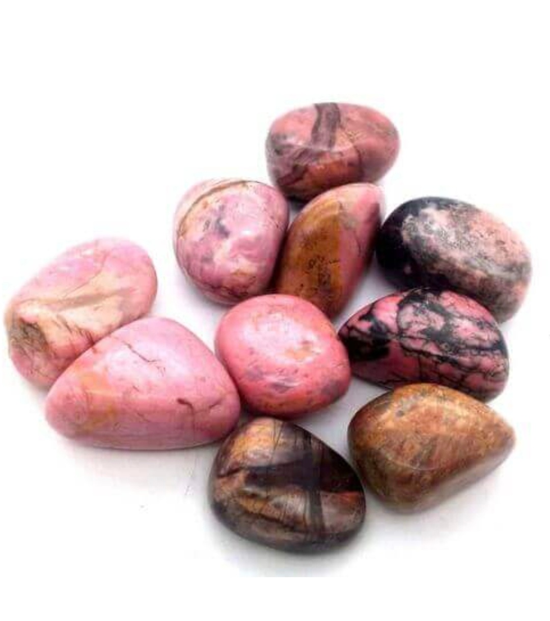 Pierre roulée Rhodonite