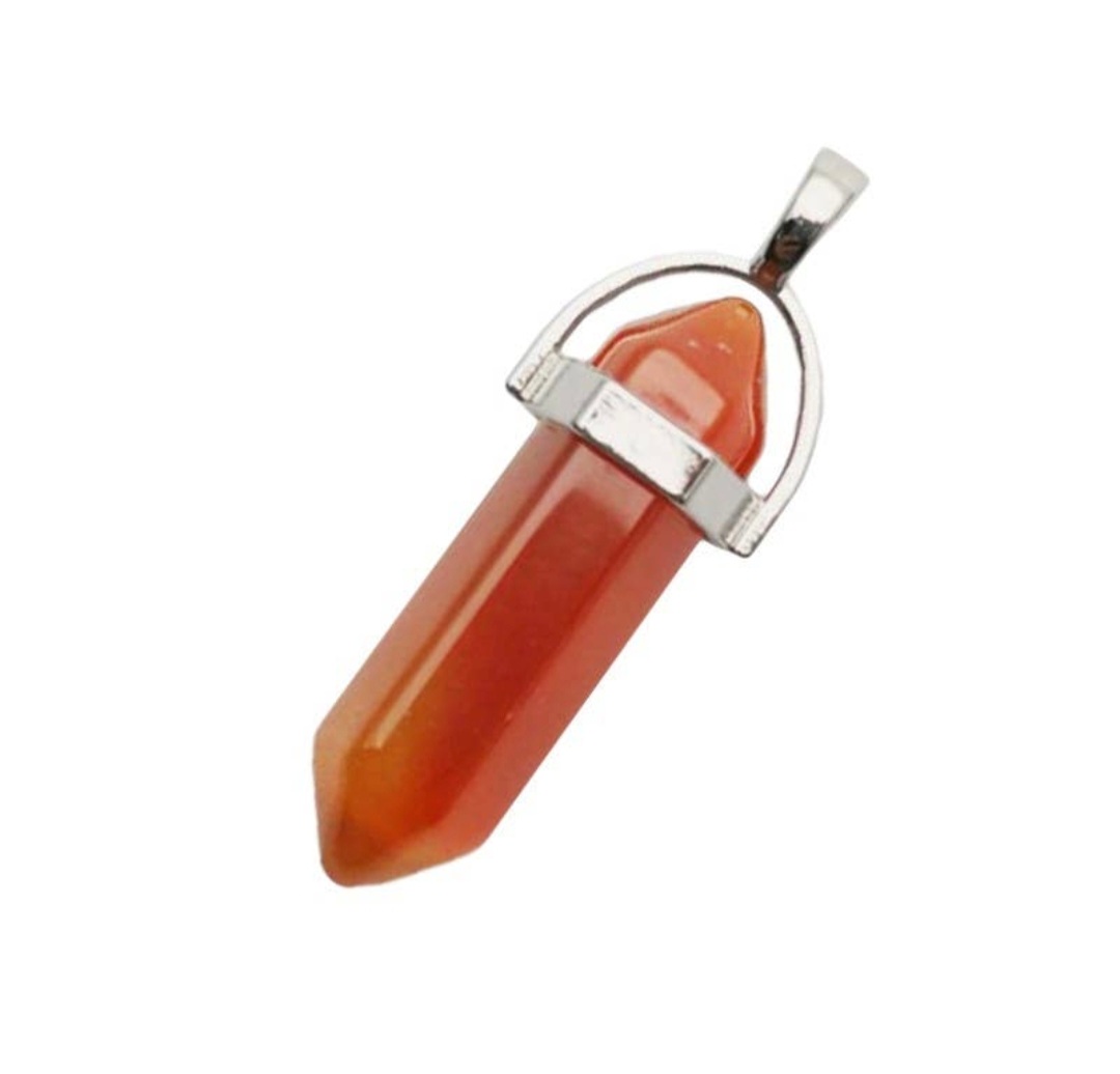 Pendentif Pointe Cornaline