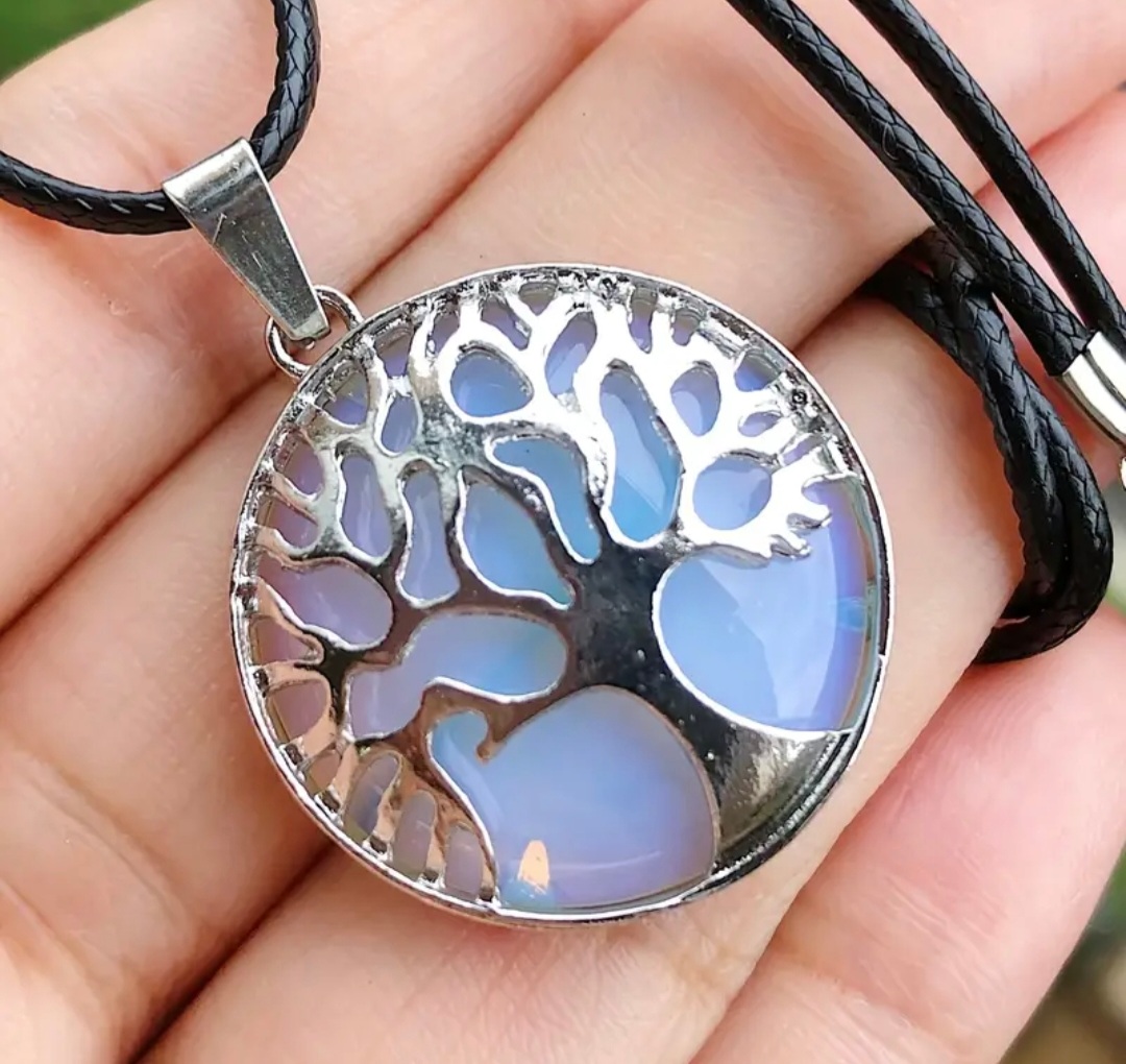 Pendentif Arbre de Vie en Opalite