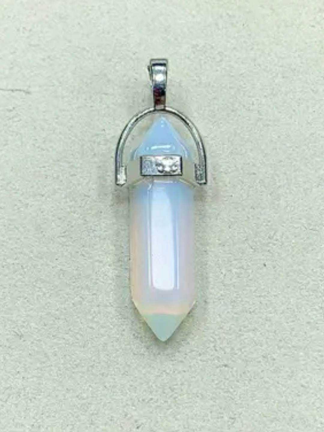 Pendentif Pointe en Opalite