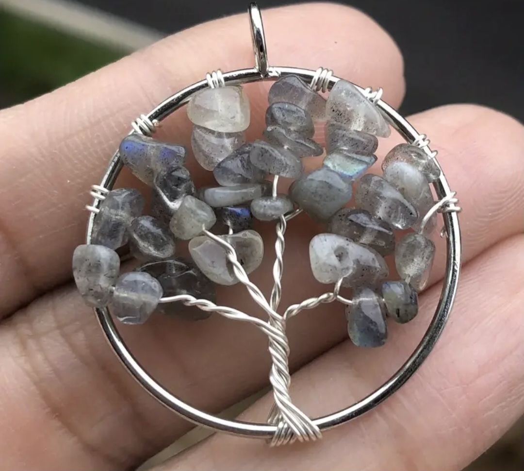 Pendentif Arbre de Vie Baroque Labradorite