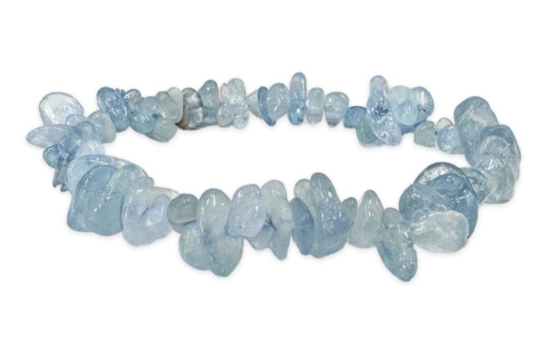 Bracelet Chips en Aigue Marine