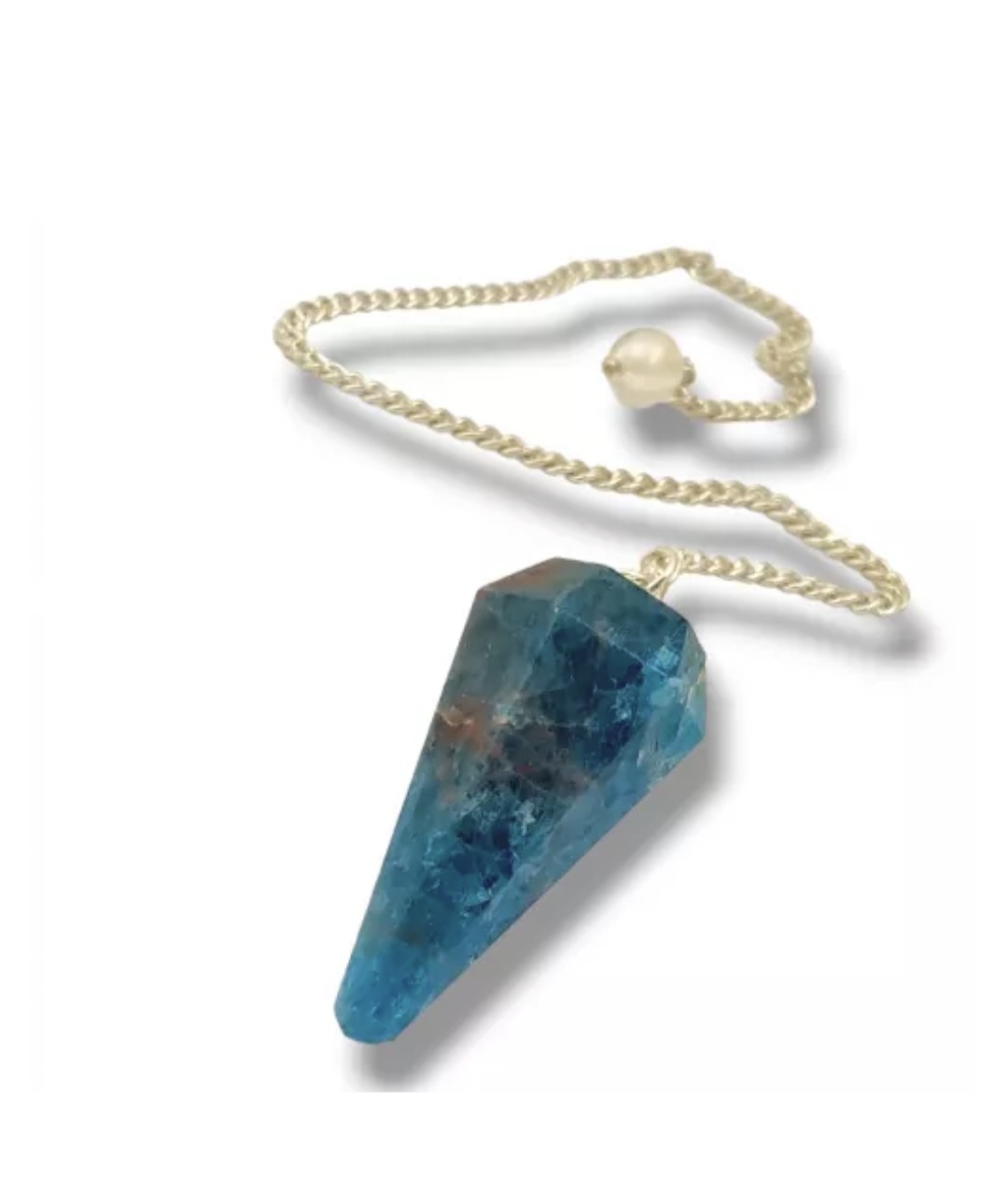 Pendule Cône facetté en Apatite