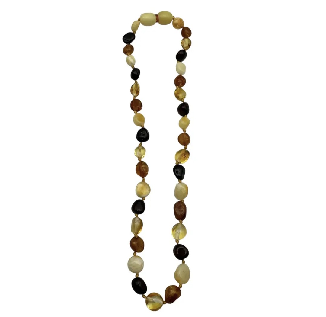 Collier Ambre Multicolore pour bébé