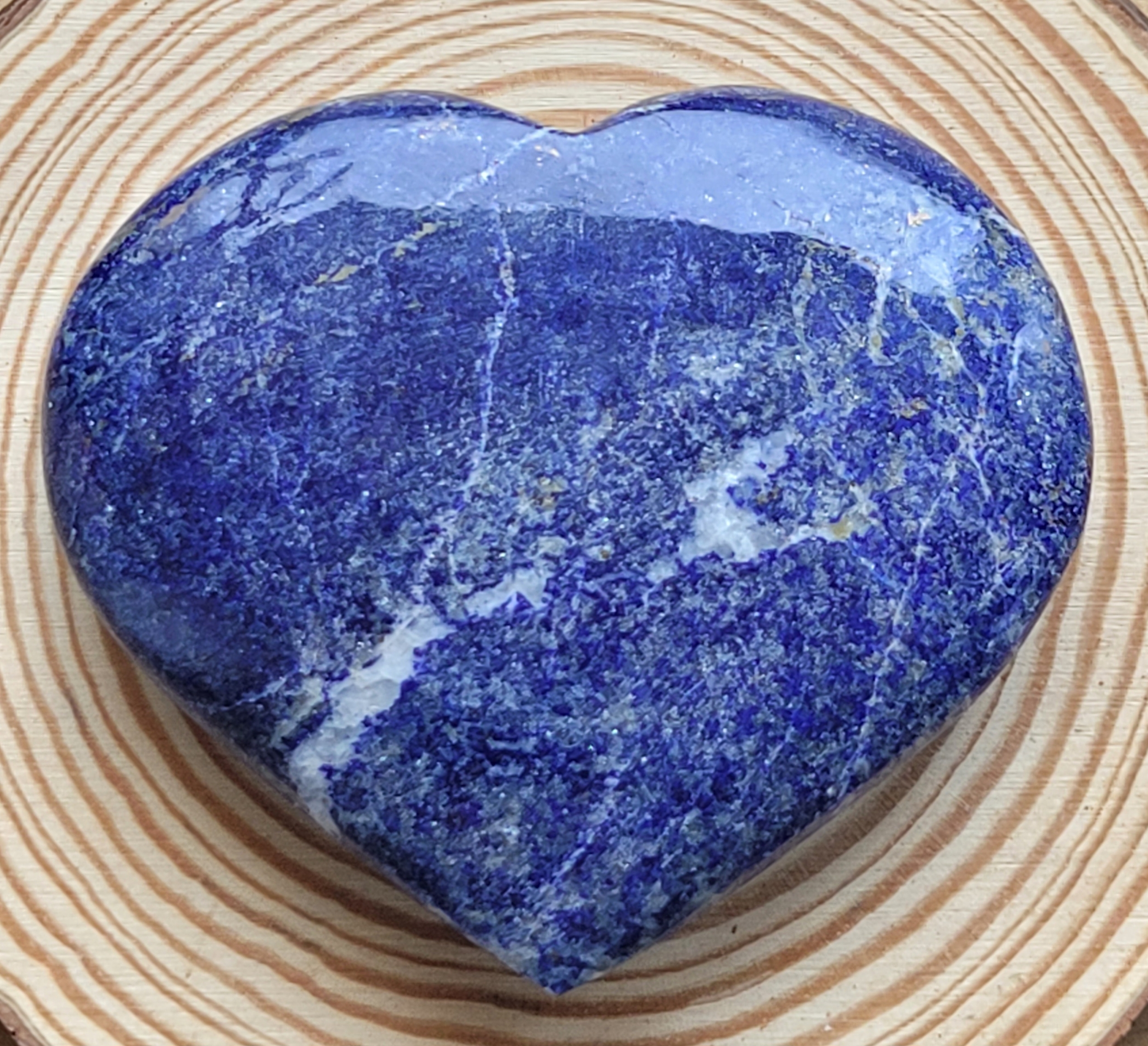 Grand Cœur en Lapis Lazuli