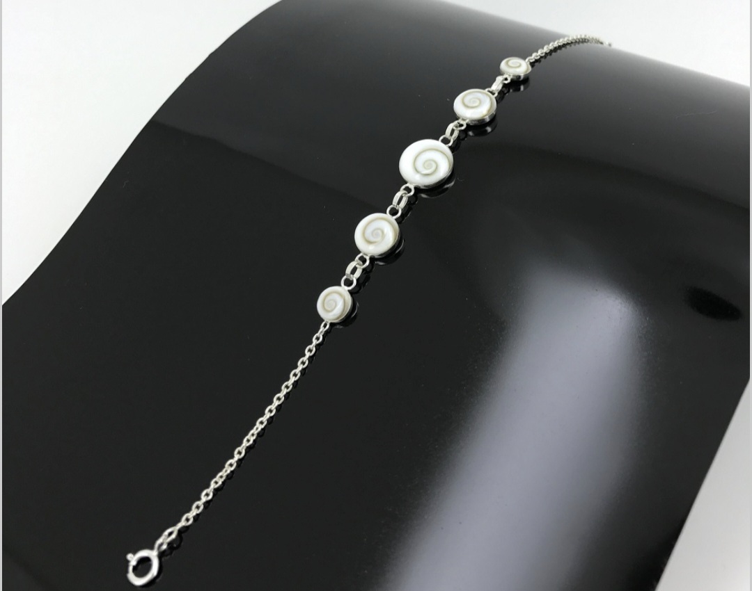 Bracelet Multiple Œil de Sainte Lucie en Argent 925