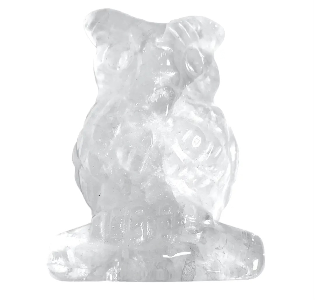 Hibou en Cristal de Roche