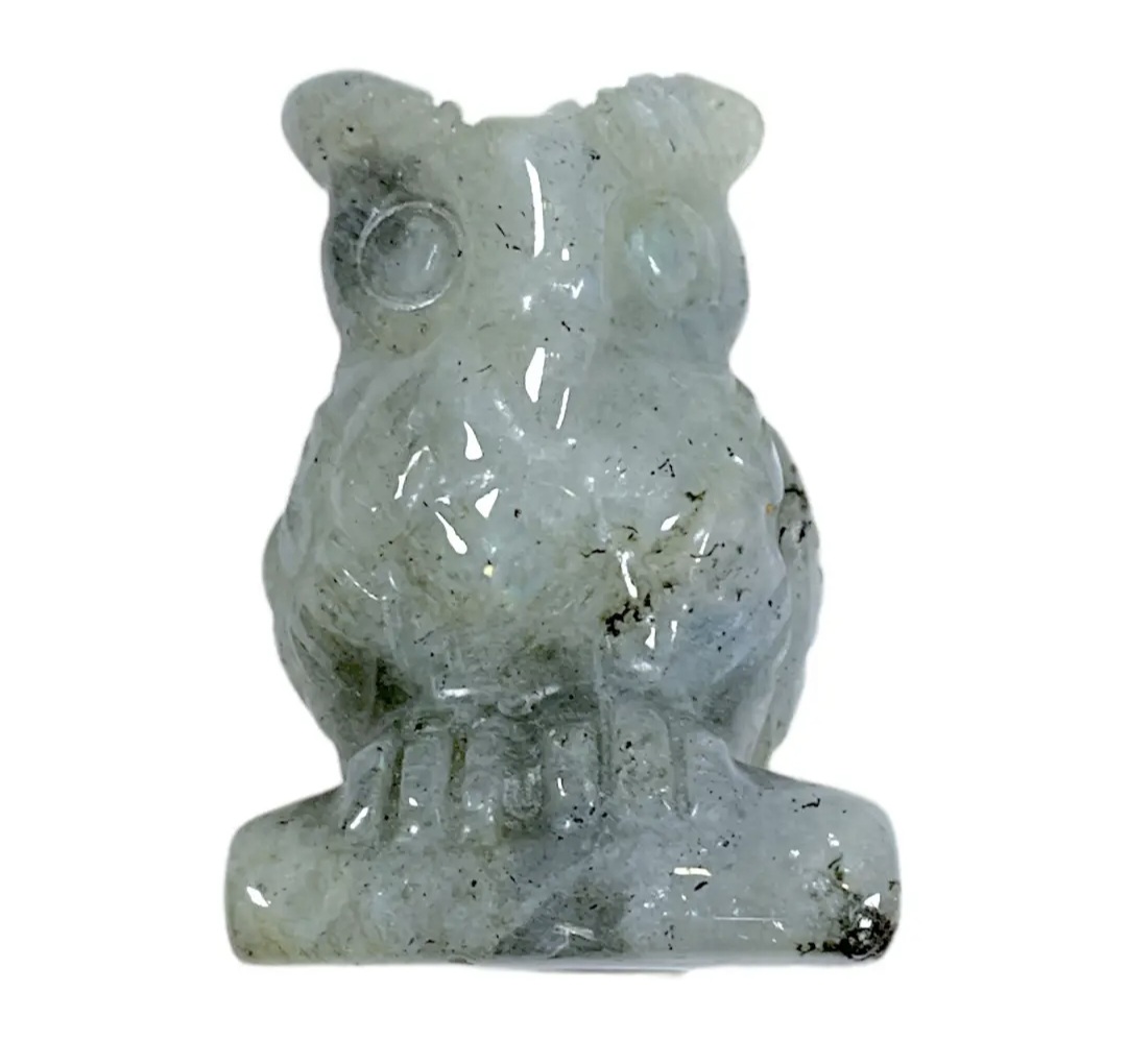 Hibou en Labradorite